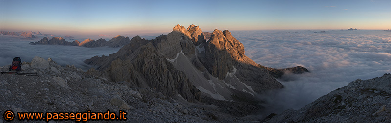 Tramonto dalla Cima nord di San Sebastiano